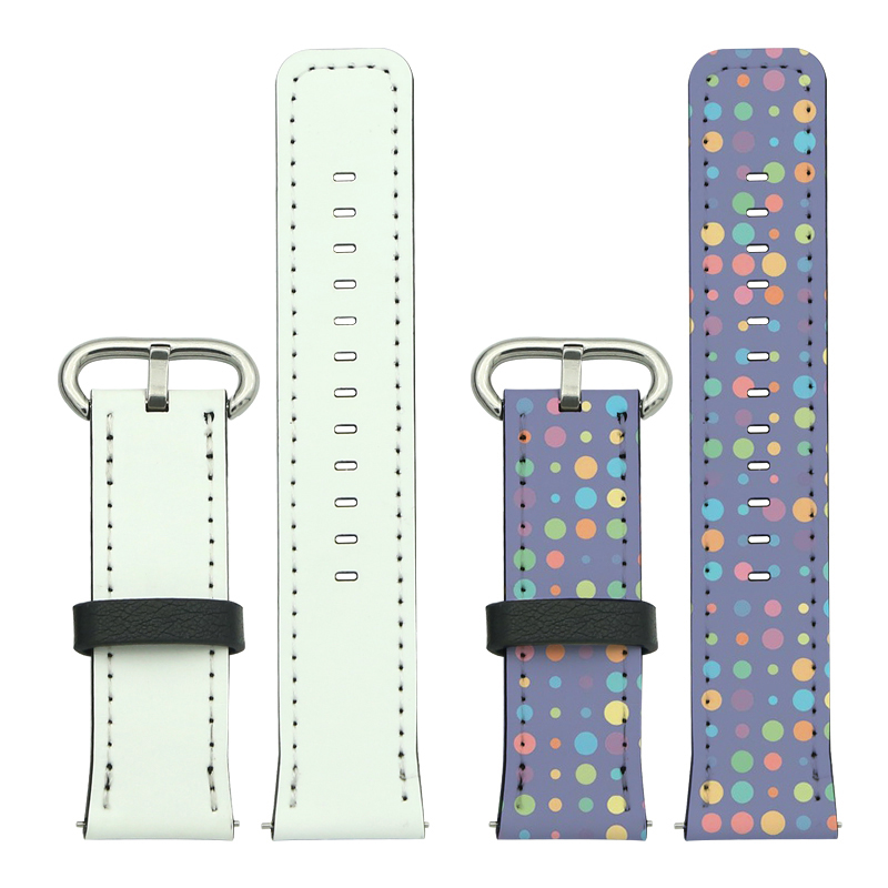 Bracelets de montre Samsung/Huawei en cuir PU par sublimation 20 mm