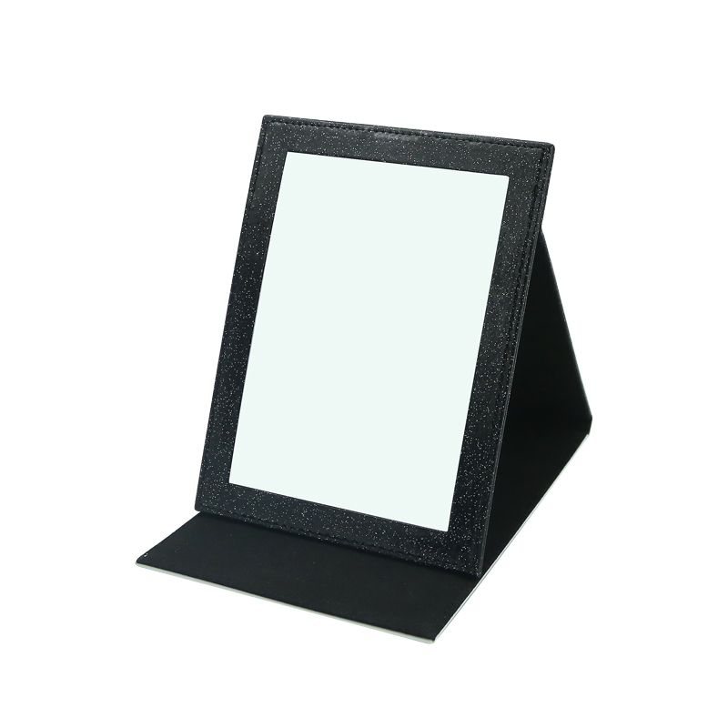 Miroir de maquillage en similicuir à sublimation