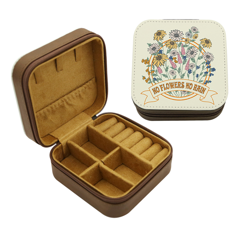 Boîte à bijoux en similicuir par sublimation