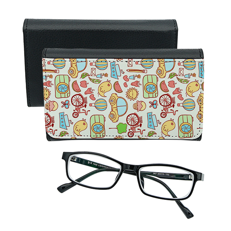 Étui à lunettes en cuir PU par sublimation