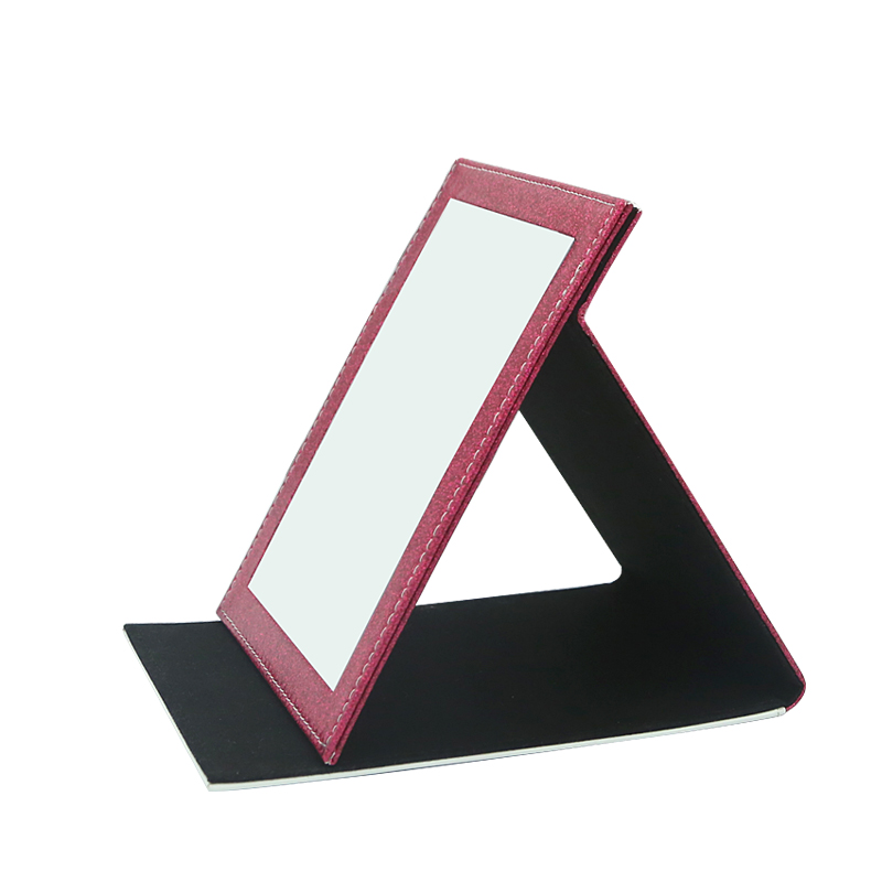 Miroir de maquillage en similicuir à sublimation