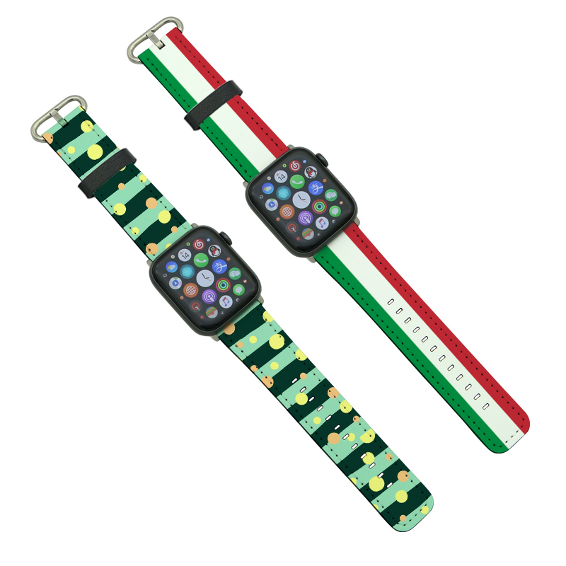 Bracelets Apple iWatch en cuir PU par sublimation pour séries 4/5-40 mm