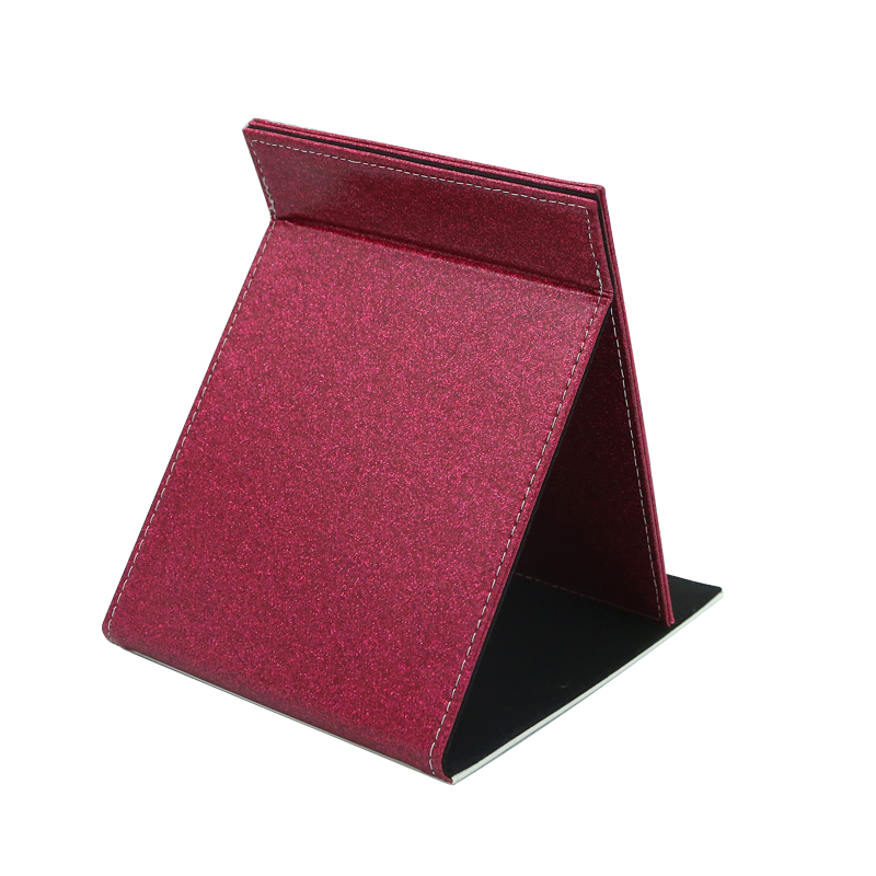 Miroir de maquillage en similicuir à sublimation