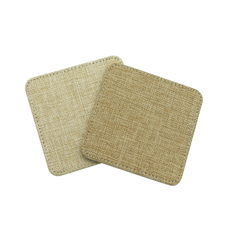 Sous-verre carré en jute pour sublimation
