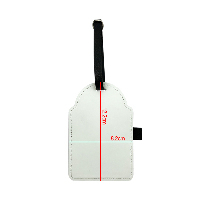 Étiquette de sac de golf en similicuir par sublimation avec 3 tees en bois