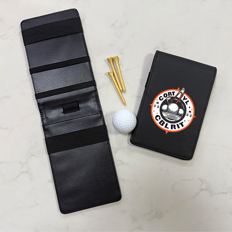 Support de carte de pointage de golf en similicuir par sublimation