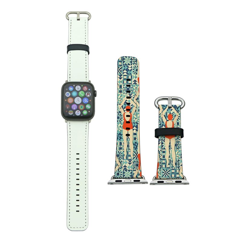 Bracelets Apple iWatch en cuir PU par sublimation pour séries 4/5-40 mm