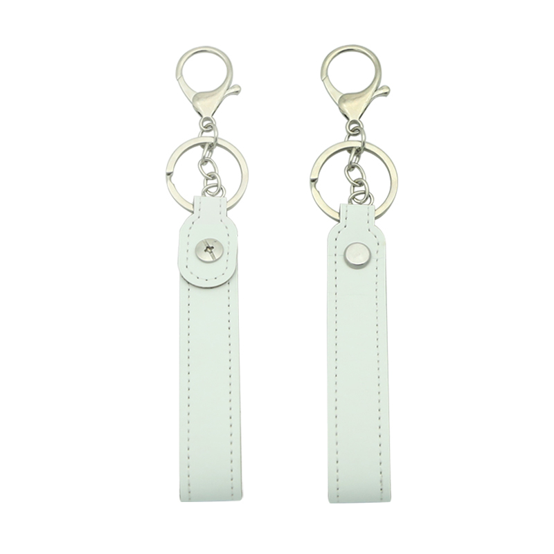 Porte-clés de lanière en similicuir par sublimation