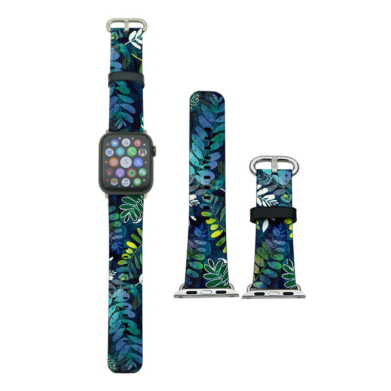 Bracelets Apple iWatch en cuir PU par sublimation pour séries 4/5-40 mm