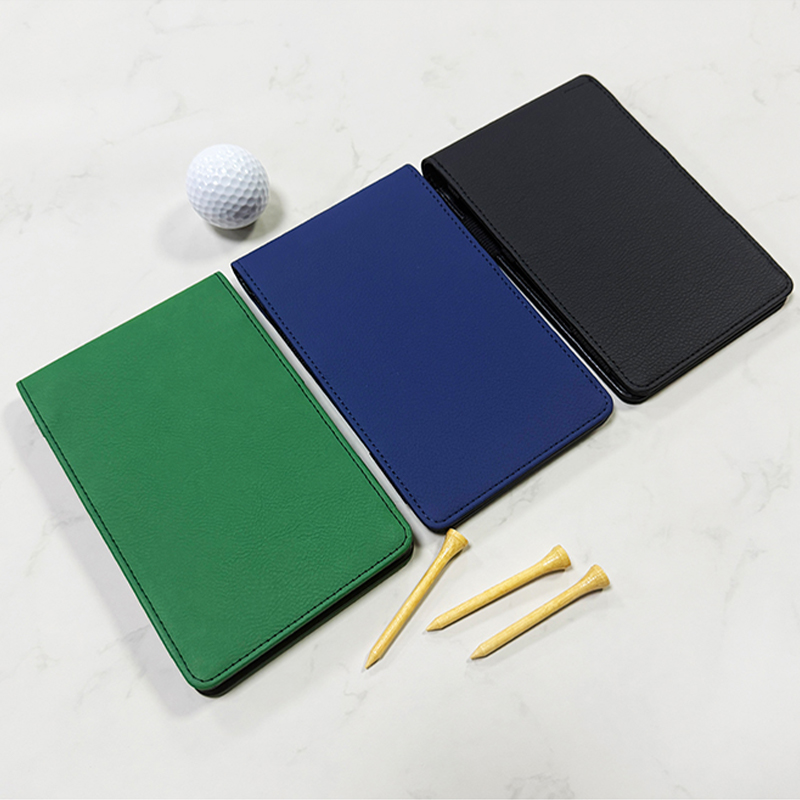 Support de carte de pointage de golf en similicuir par sublimation