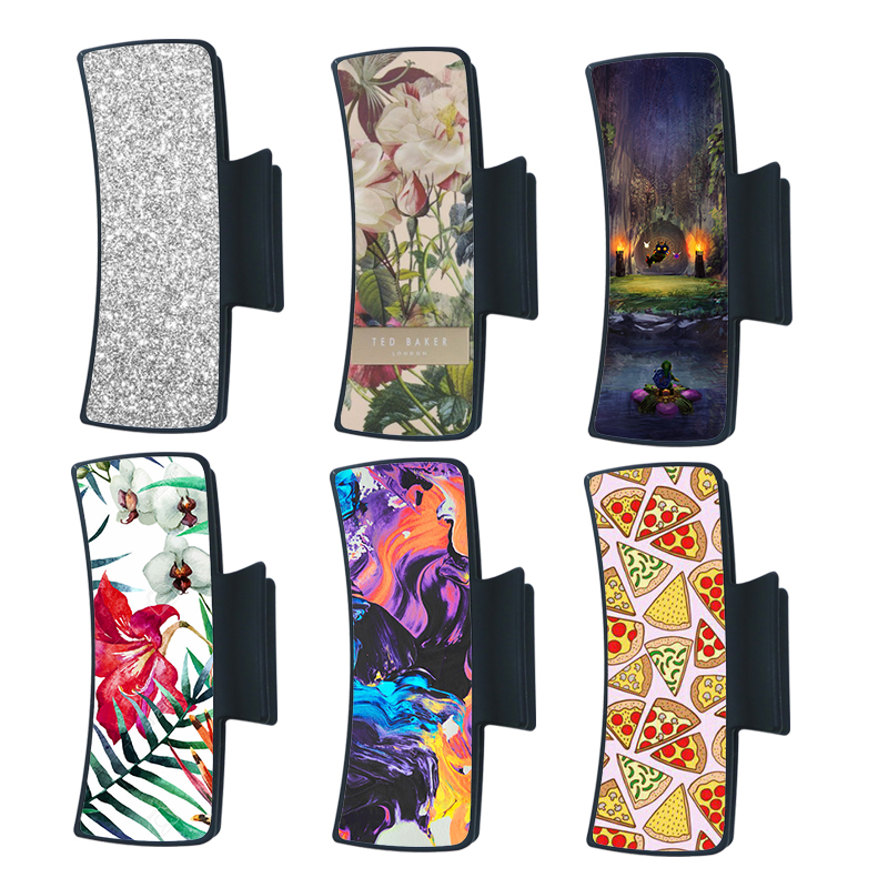 Pince à cheveux en similicuir par sublimation
