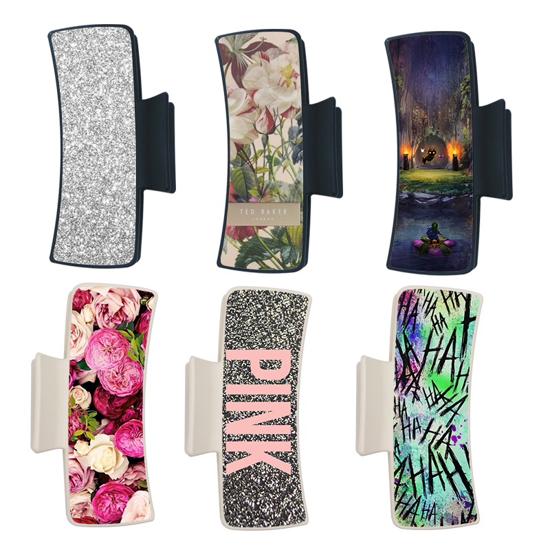 Pince à cheveux en similicuir par sublimation
