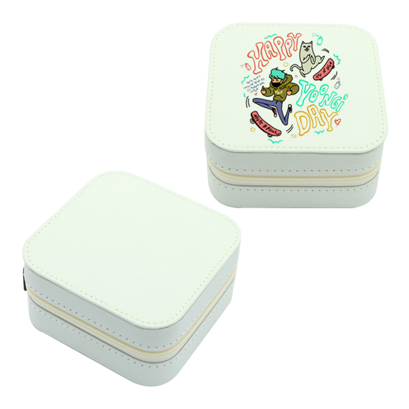 Boîte à bijoux en similicuir par sublimation