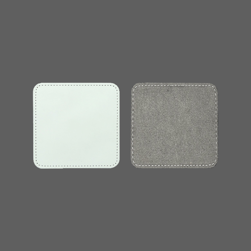 Patchs carrés en similicuir par sublimation 3' x 3' avec adhésif