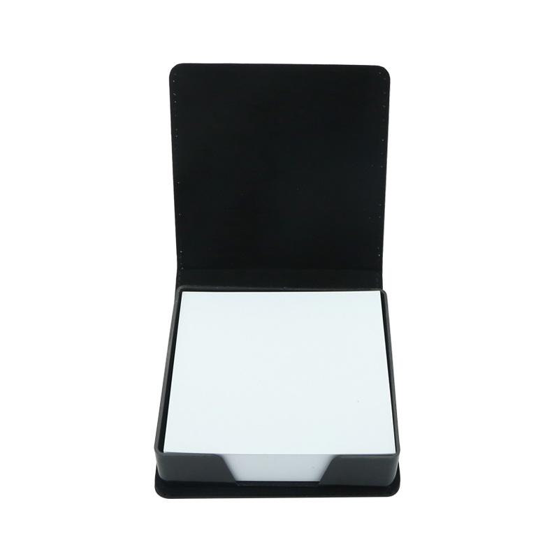 Boîte de notes autocollantes en similicuir pour sublimation - Carrée