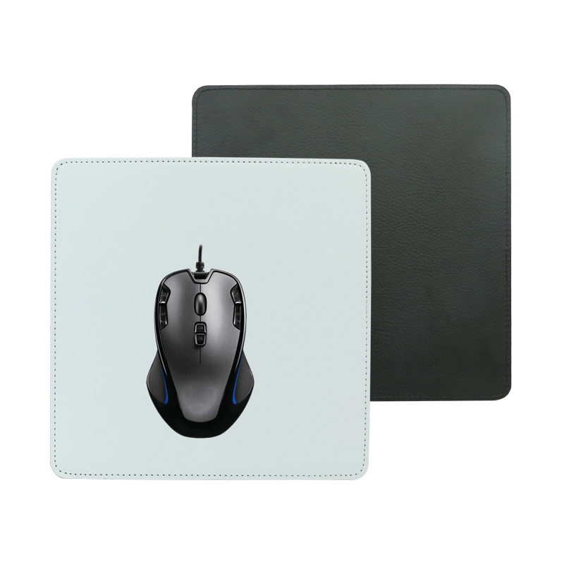 Tapis de souris en cuir PU par sublimation - Carré