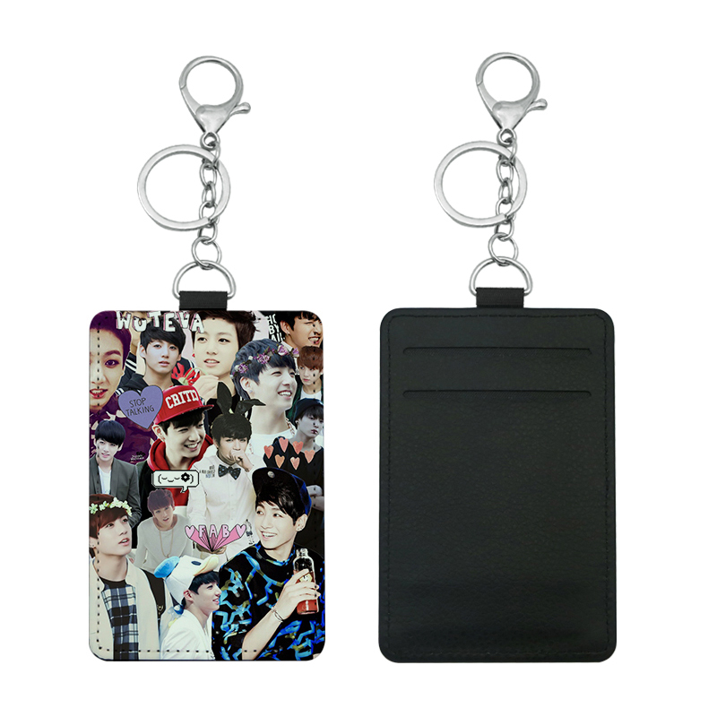 Porte-carte de bus en similicuir par sublimation avec 2 emplacements