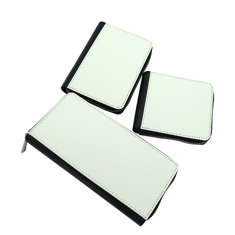 Portefeuilles à glissière en similicuir par sublimation - Grand