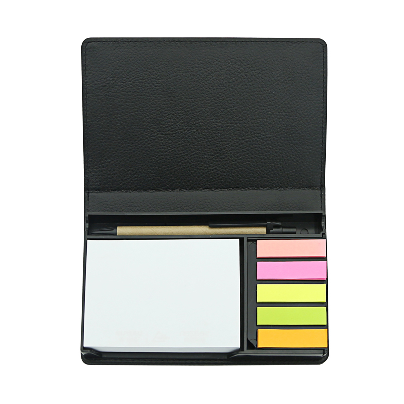 Boîte de notes autocollantes en similicuir par sublimation - Rectangulaire