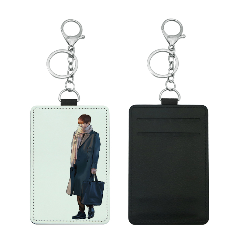 Porte-carte de bus en similicuir par sublimation avec 2 emplacements