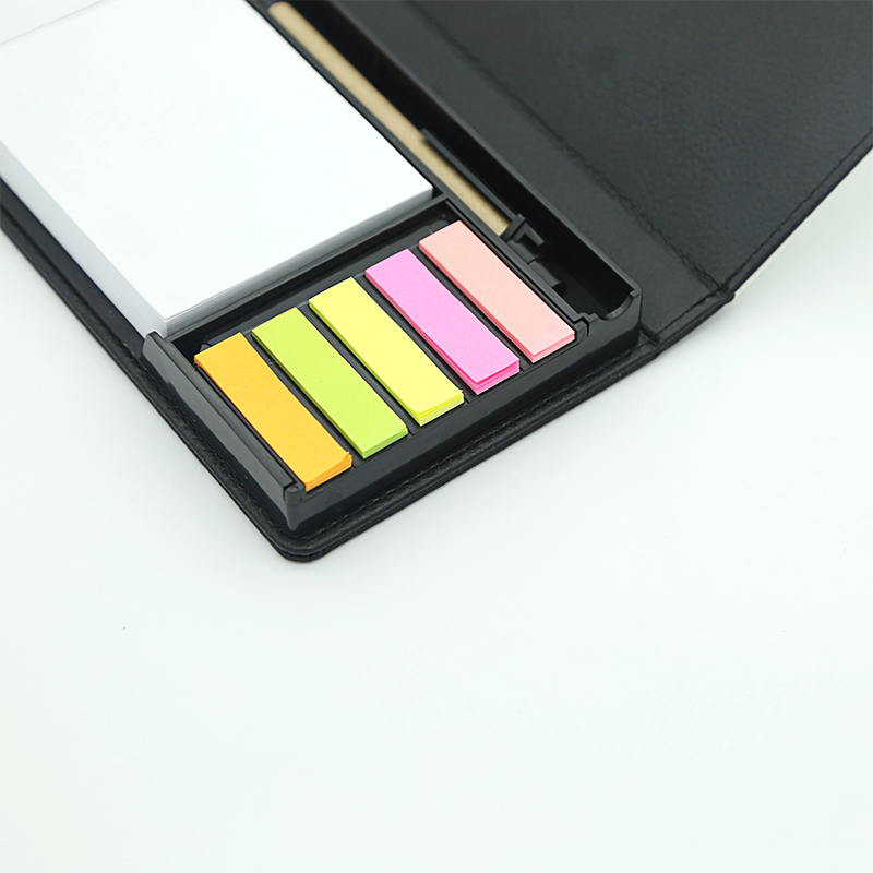 Boîte de notes autocollantes en similicuir par sublimation - Rectangulaire