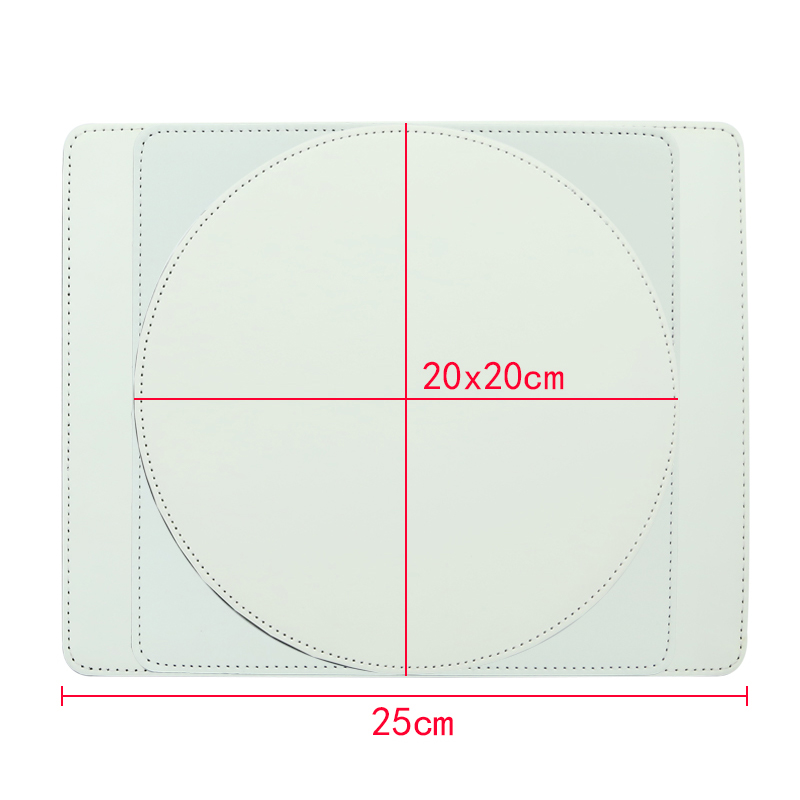 Tapis de souris en cuir PU par sublimation - Rectangle