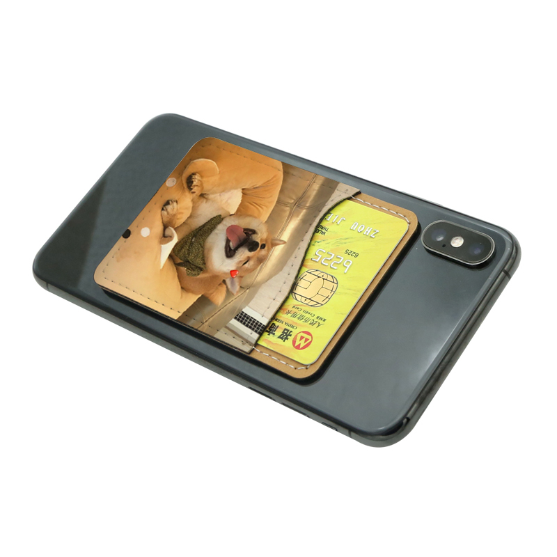 Porte-carte de téléphone en similicuir par sublimation