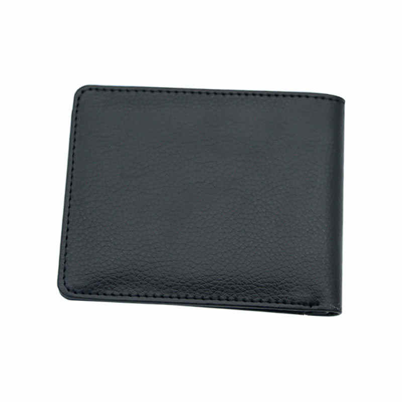 Portefeuille à deux volets en similicuir par sublimation pour hommes avec porte-cartes Portefeuille à deux volets en similicuir par sublimation pour hommes avec porte-cartes