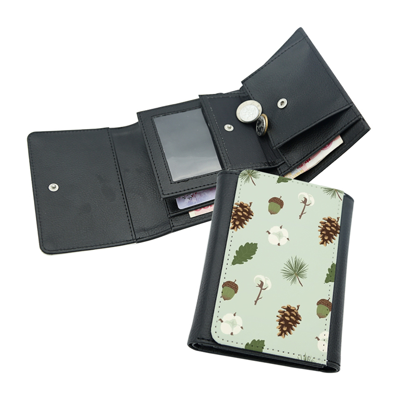 Portefeuille en similicuir par sublimation avec intérieur en cuir PU - Milieu