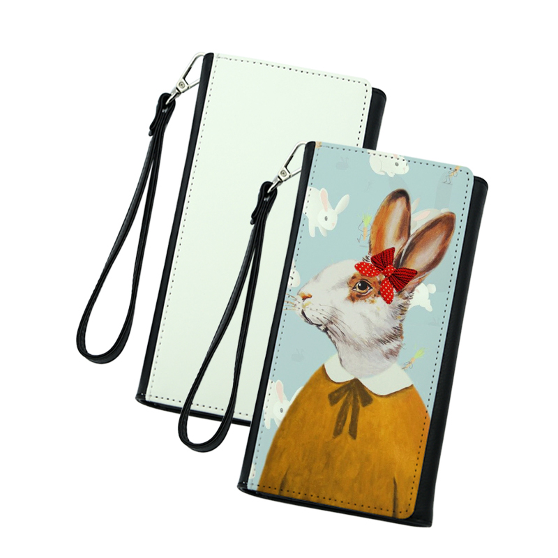 Portefeuilles en similicuir par sublimation avec dragonne - Nouveau