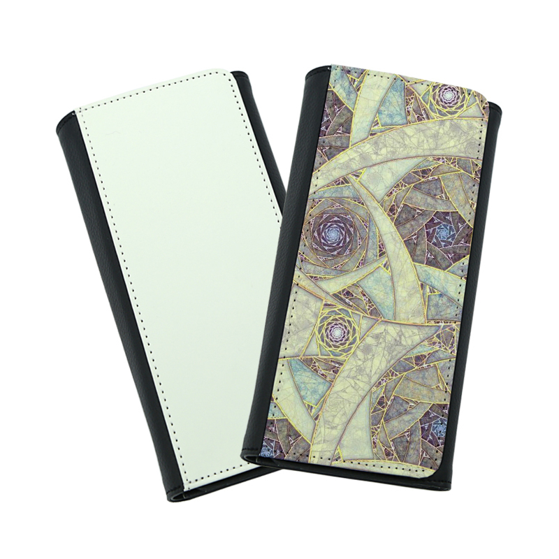 Portefeuille à trois volets en similicuir par sublimation