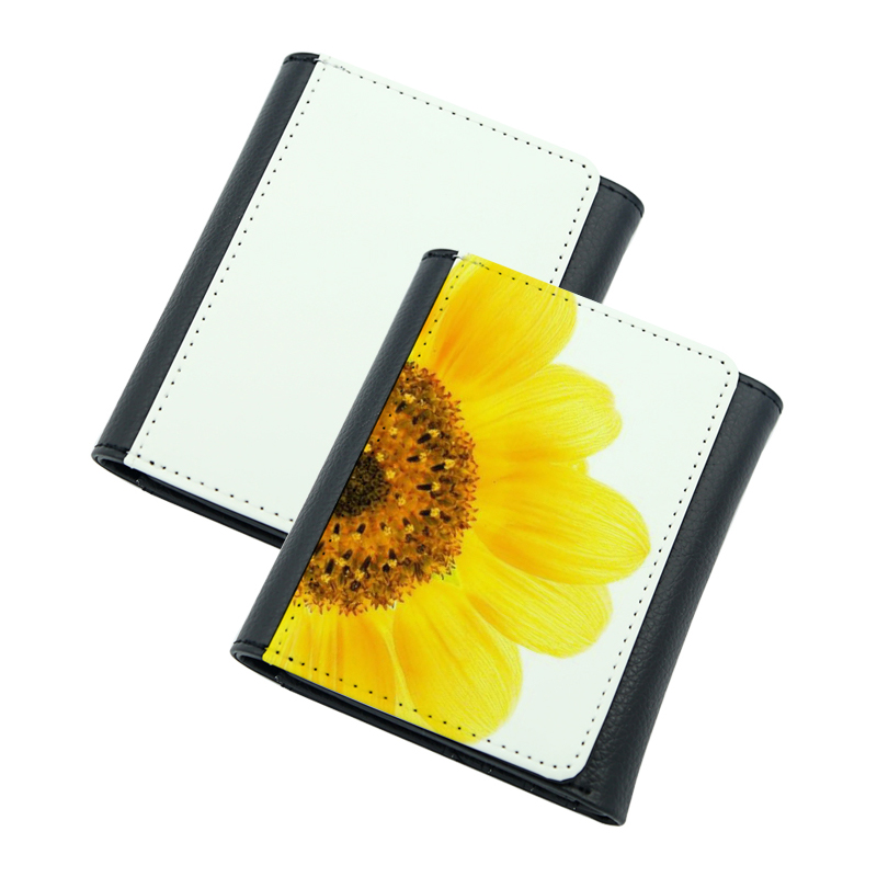 Portefeuille en similicuir par sublimation avec intérieur en cuir PU - Petit