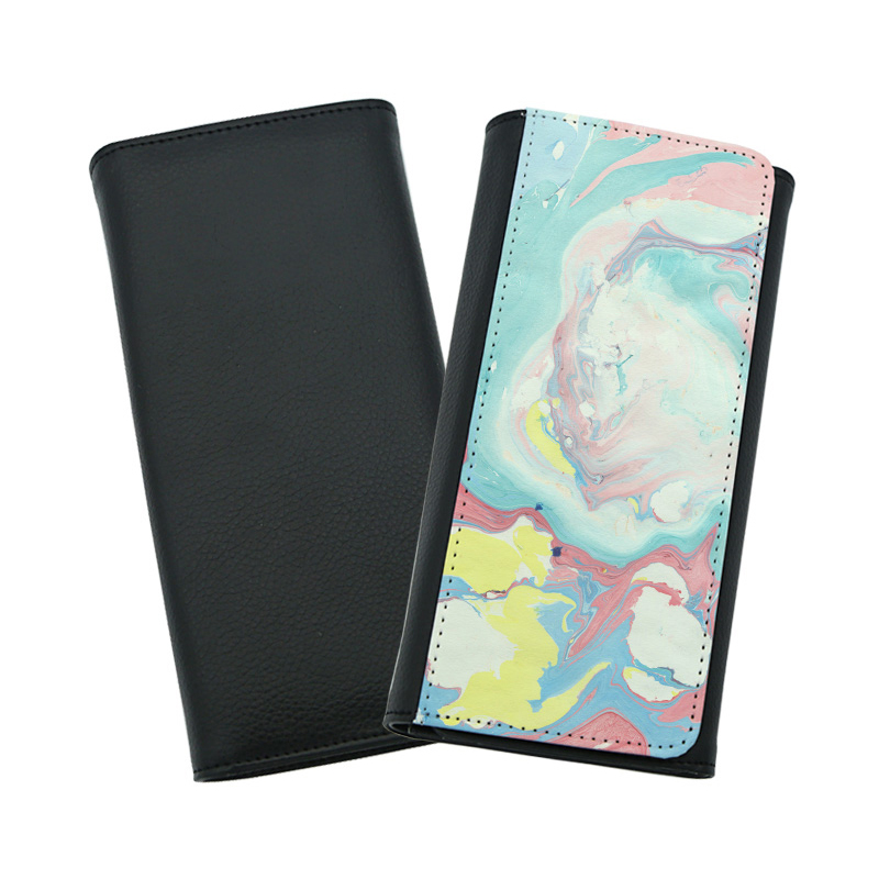 Portefeuille à trois volets en similicuir par sublimation