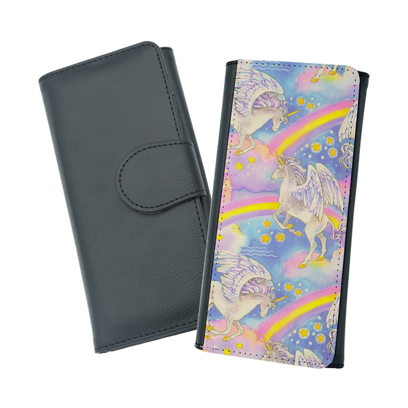 Portefeuille en similicuir par sublimation avec intérieur en cuir PU - Long