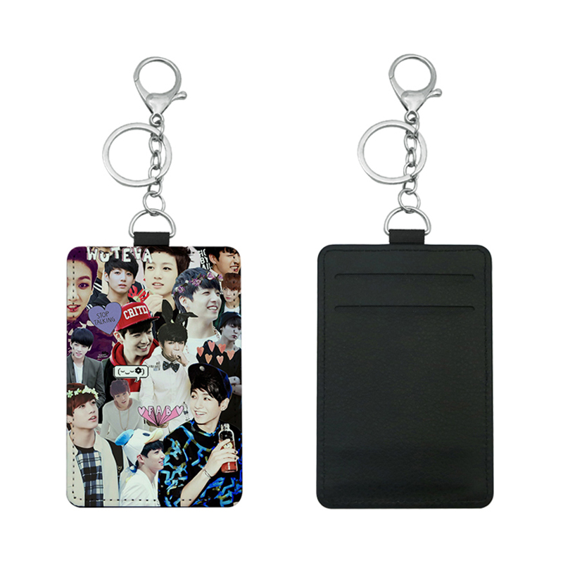 Porte-carte de bus en similicuir par sublimation avec 2 emplacements