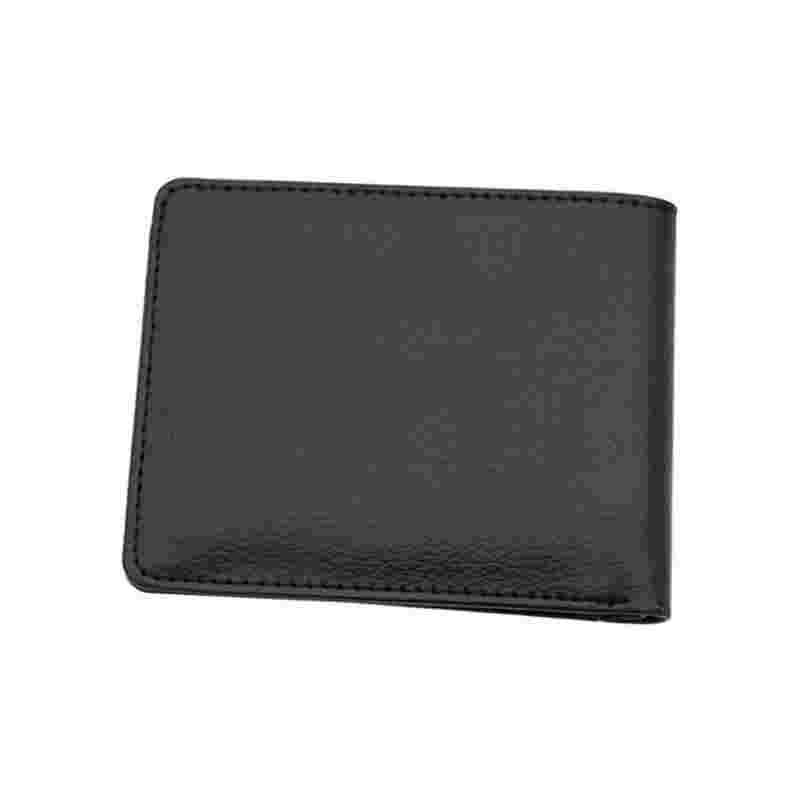 Portefeuille à deux volets en similicuir par sublimation pour hommes avec poche à monnaie