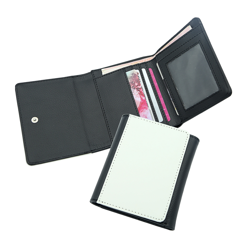 Portefeuille en similicuir par sublimation avec intérieur en cuir PU - Milieu