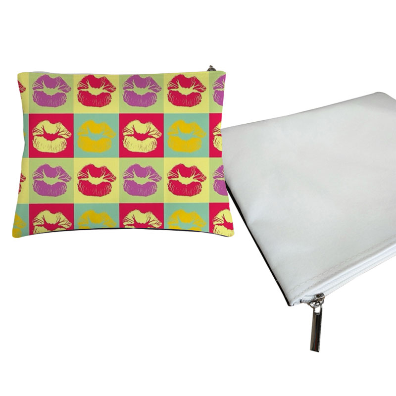 Trousse à cosmétiques/sac à crayons en tissu de sublimation - Taille L