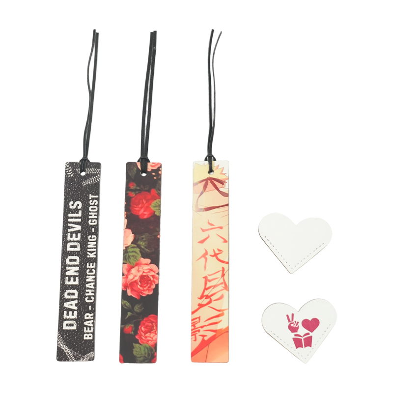 Marque-page en cuir PU par sublimation
