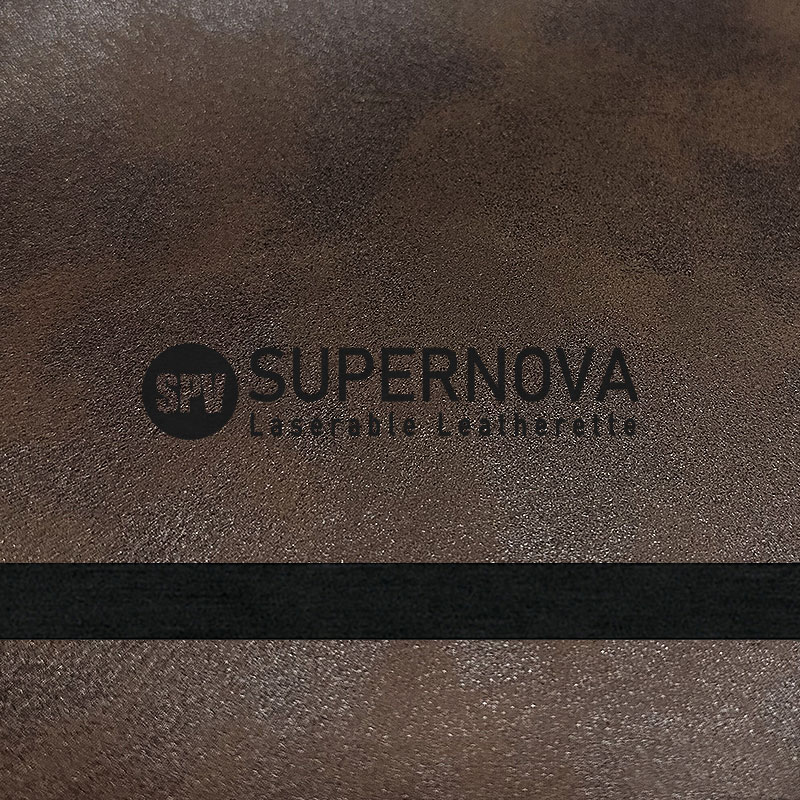 Matte vintage laserable leatherette sheets with adhesive/without adhesive