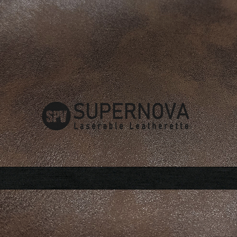 Matte vintage laserable leatherette sheets with adhesive/without adhesive
