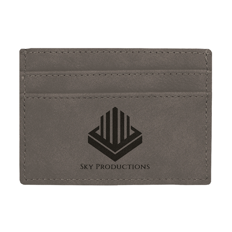 Clip de portefeuille en similicuir laserable