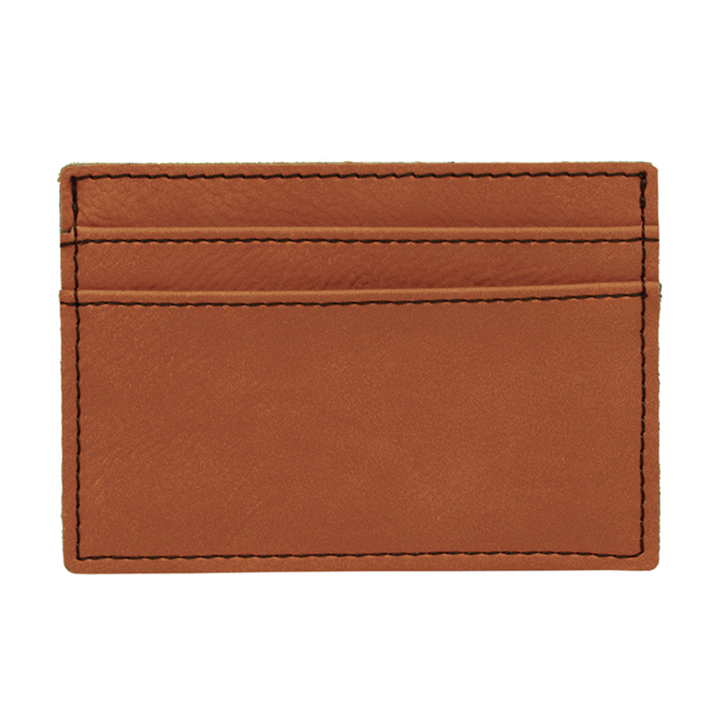 Clip de portefeuille en similicuir laserable