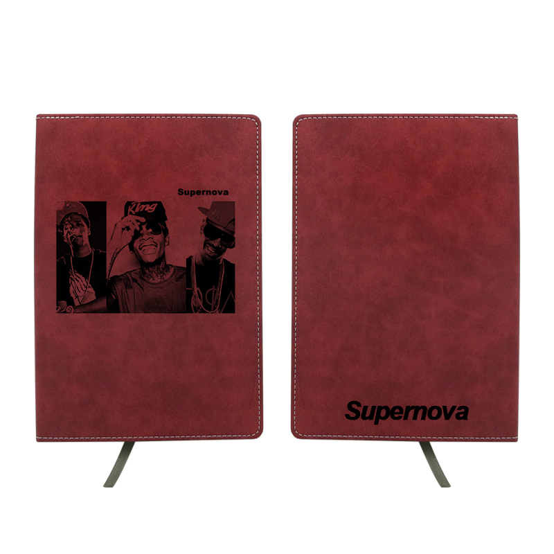 Carnet en cuir couleur par sublimation - Format A6