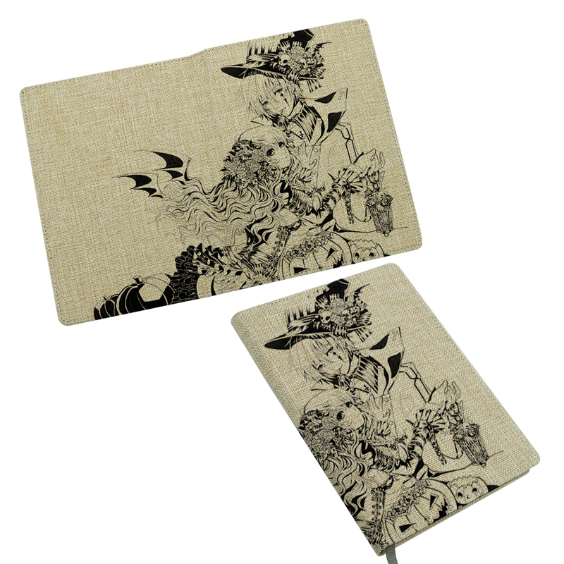 Carnet de notes en jute par sublimation - Format A5