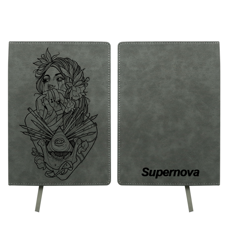 Carnet en cuir couleur par sublimation - Format A6