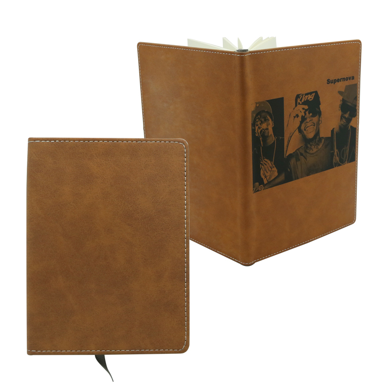 Carnet en cuir couleur par sublimation - Format A5